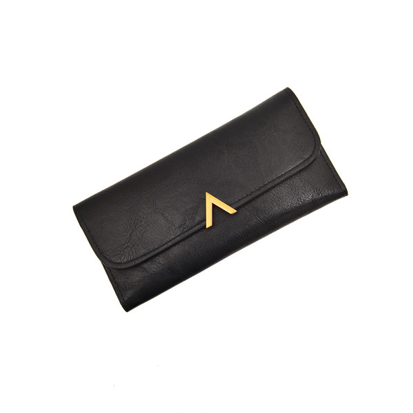 Naiste nahast rahakott metallist kaunistusega viies värvitoonis