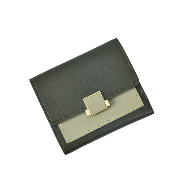 Ruudukujuline metallist kinnitusega naiste rahakott