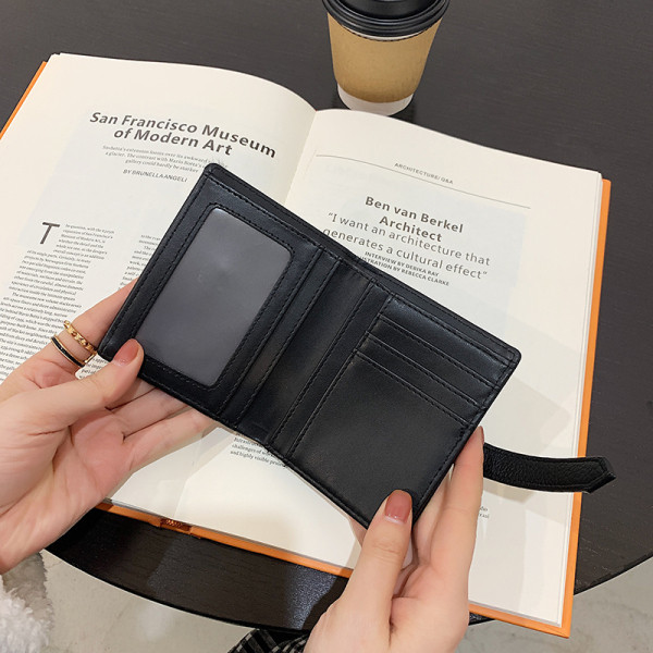 Eko bőrből készült stílusos női pénztárca többféle színben