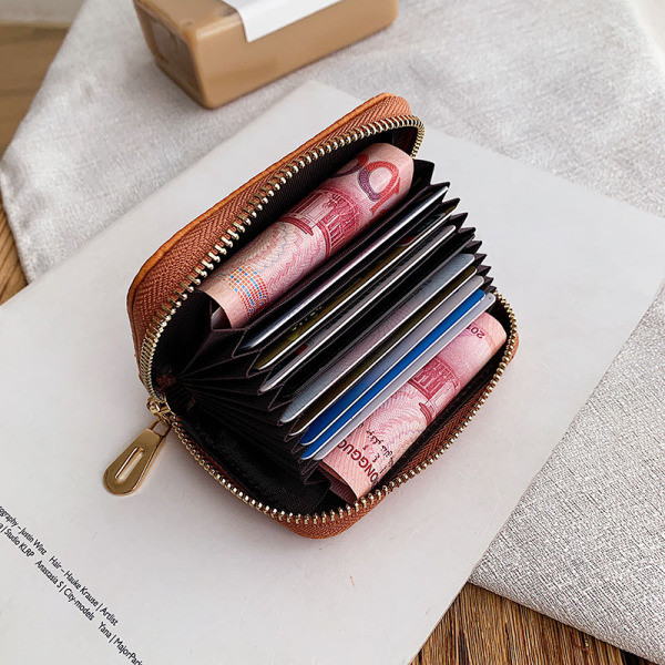 Női bőr pénztárca cipzárral - eco bőr