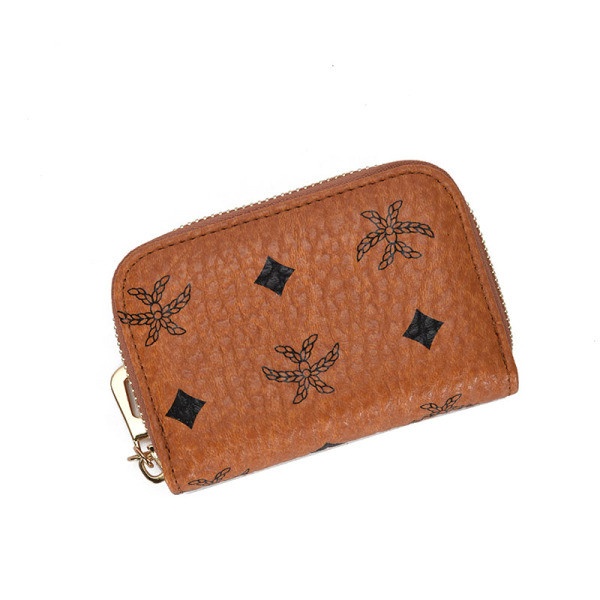 Női bőr pénztárca cipzárral - eco bőr