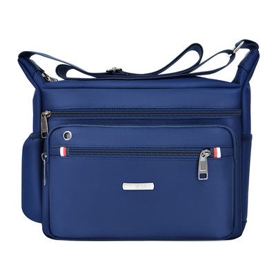 Meeste tekstiilist kott luku ja pika sangaga