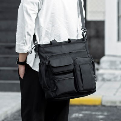 Ανδρική τσάντα casual με μπροστινές τσέπες