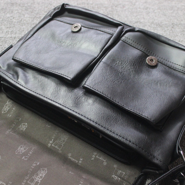 Meeste nahkkott pannalde ja pika sangaga