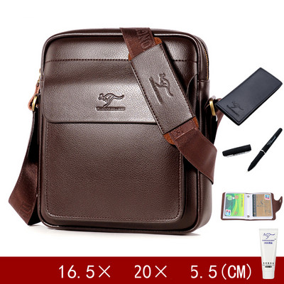 Мъжка бизнес чанта от еко кожа с мека дръжка