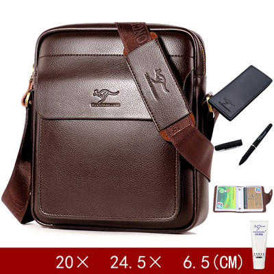 Мъжка бизнес чанта от еко кожа с мека дръжка