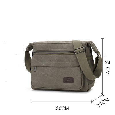 Muška torba s dugom ručkom i amblemom