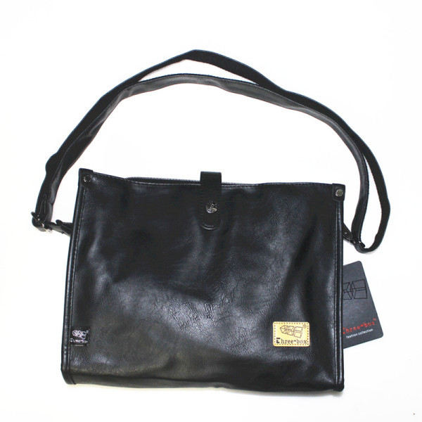 Meeste vabaaja pika sangaga nahast kott