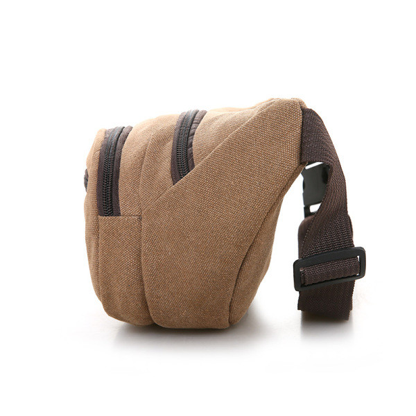 Платнена мъжка чанта с три джоба