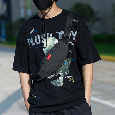 Geanta barbateasca neagra cu maner reglabil - patru modele