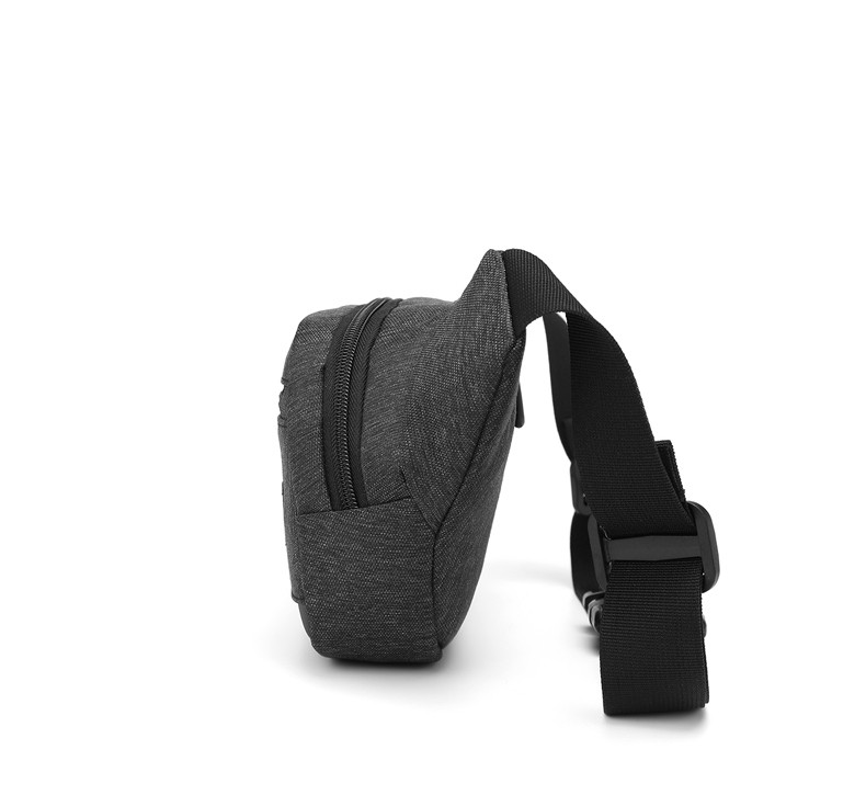 Férfi táska cipzárral - szürke színű