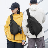 Sportlik-casual musta värvi õlakott