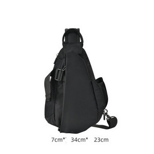 Sportlik-casual musta värvi õlakott