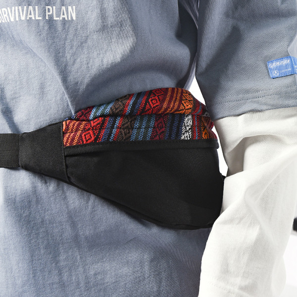 Meeste kott luku ja tikandiga