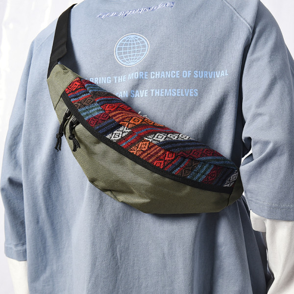 Meeste kott luku ja tikandiga