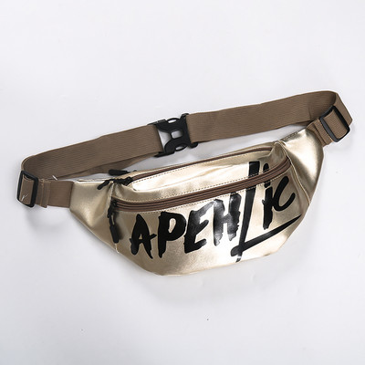 Férfi táska egy fogantyúval és felirattal