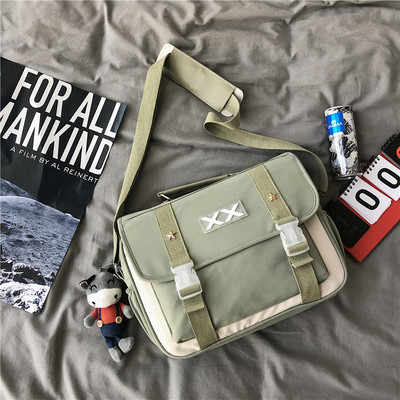 Мъжка текстилна чанта с дълга и къса дръжка в няколко цвята