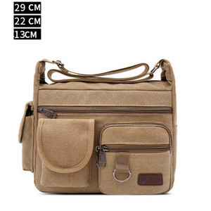 Ees taskutega vabaaja tekstiilist kott meestele