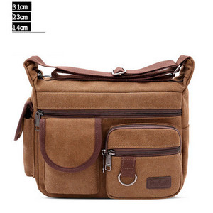 Ees taskutega vabaaja tekstiilist kott meestele