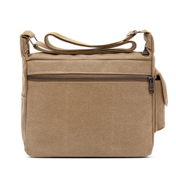 Ees taskutega vabaaja tekstiilist kott meestele