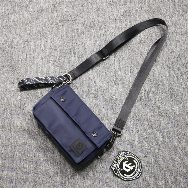 Férfi textiltáska rövid és hosszú füllel, kék és fekete színben