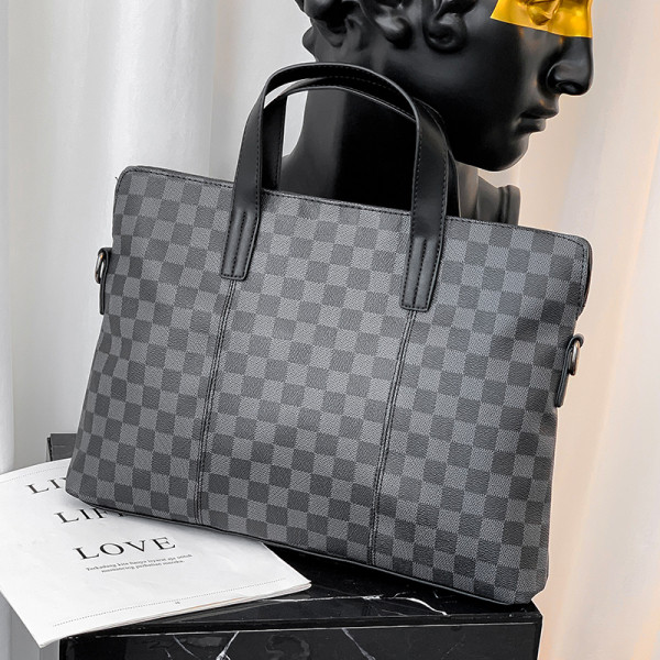 Голяма кожена чанта за документи