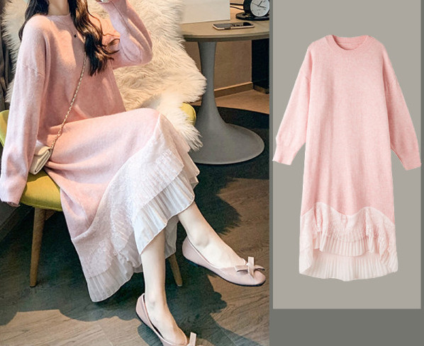 Új modell ruha, hosszú ujjú terhes nőknek