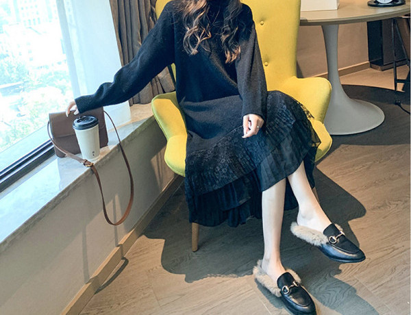 Új modell ruha, hosszú ujjú terhes nőknek