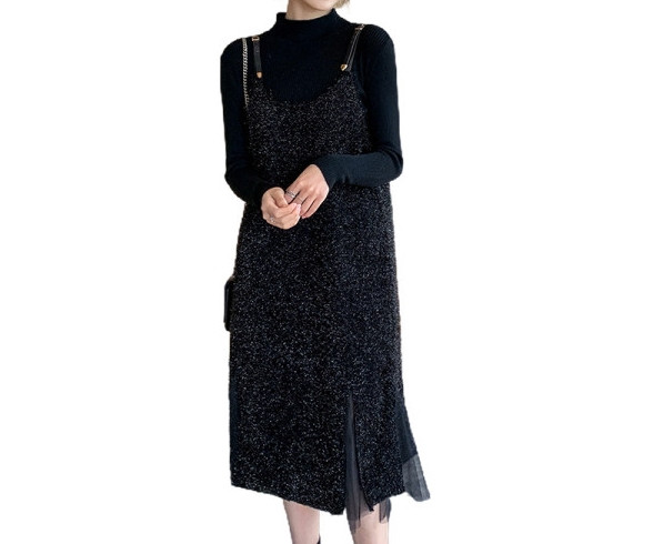 Modern női készlet terhes nők számára fekete színben