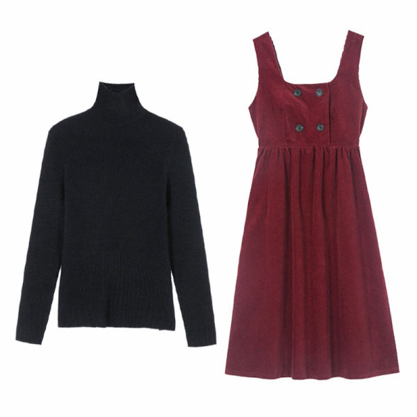Комплект за бременни жени - пуловер и рокля