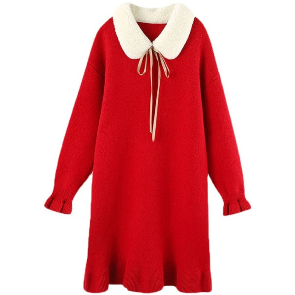 Őszi-téli kötött ruha kismamáknak