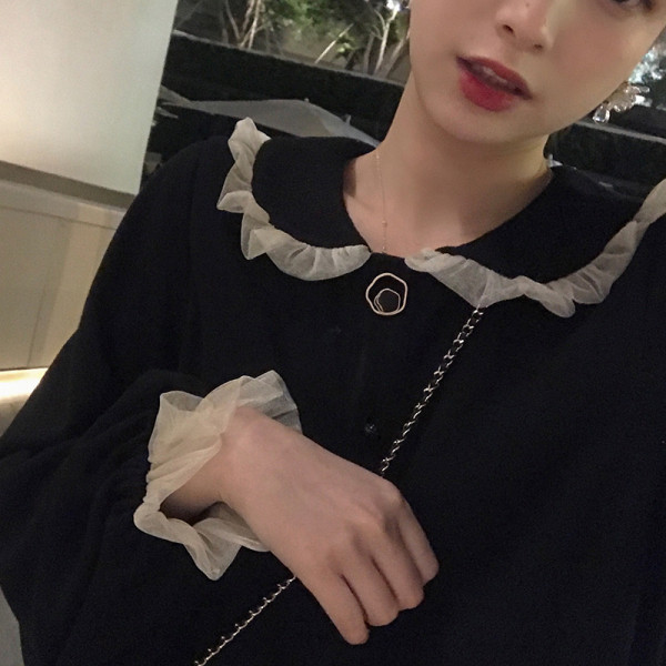 Casual haljina za trudnice - crna