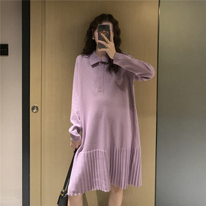 Πλεκτό φόρεμα για έγκυες γυναίκες - διάφορα μοντέλα