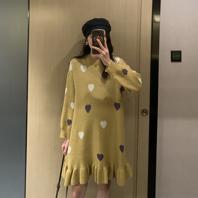 Πλεκτό φόρεμα για έγκυες γυναίκες - διάφορα μοντέλα