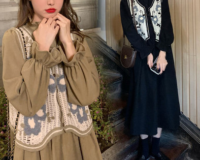 Új modell ruha + mellény két színben kismamáknak