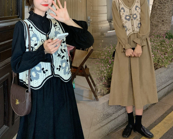 Új modell ruha + mellény két színben kismamáknak