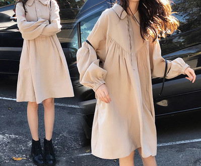 Novi model haljine za trudnice-sa klasicnom kragnom