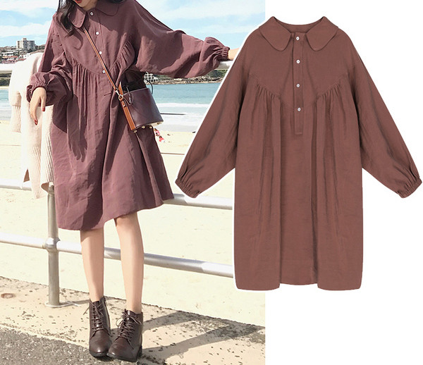 Novi model haljine za trudnice-sa klasicnom kragnom