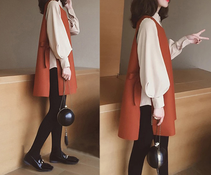 Raseduse komplekt koos särgi ja kleidiga