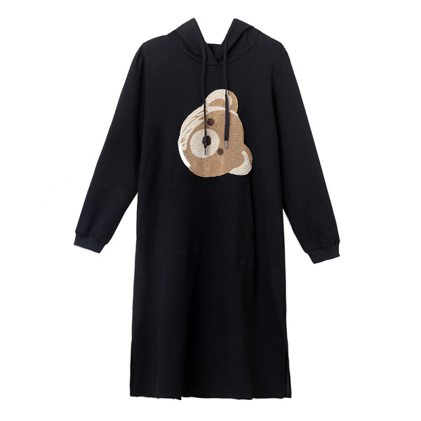 Alkalmi kismama ruha mintával és hosszú ujjú