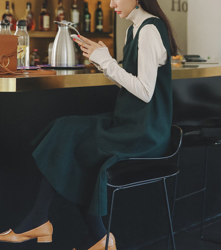 Нов модел рокля или рокля + блуза с шпиц деколте за бременни жени