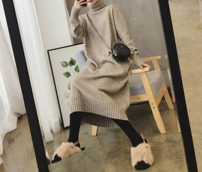 Neljas värvitoonis talvekleit rasedatele