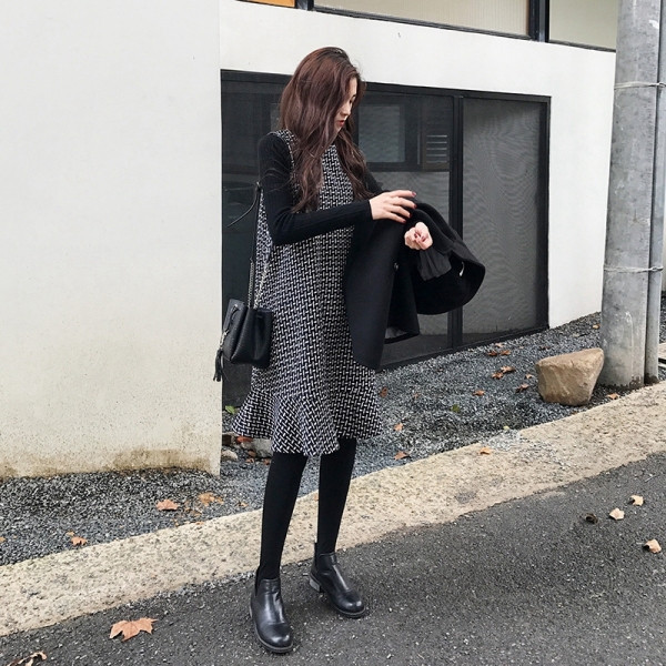 Ежедневна рокля + блуза за бременни жени разкроен модел