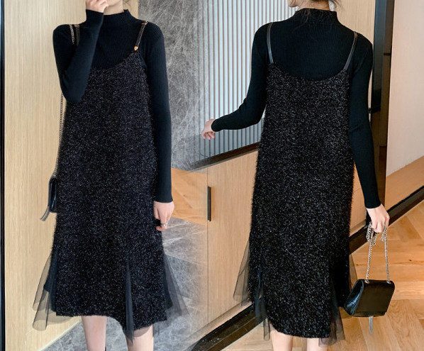 Ženski komplet bluza + haljina za trudnice