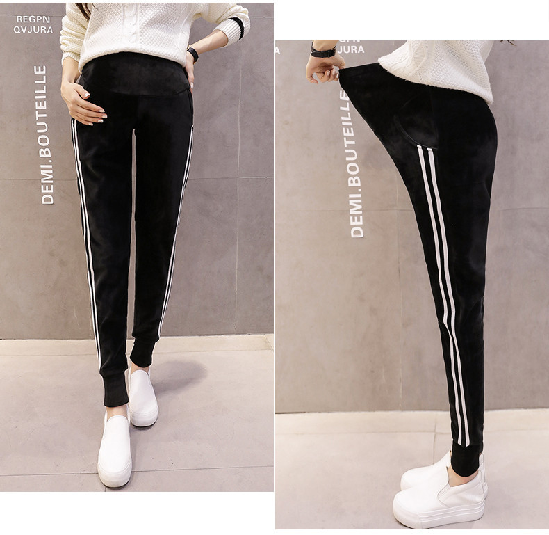 Alkalmi nadrág terhes nőknek meleg béléssel - két modell