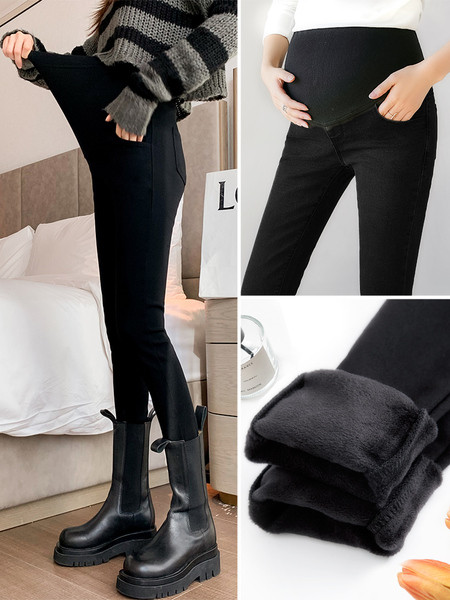 Rugalmas ék terhes nők számára fekete színben