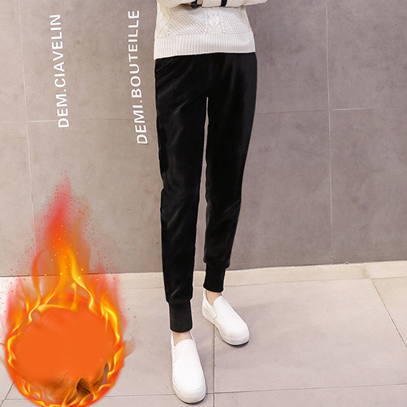 Naiste sooja voodriga püksid rasedatele - kaks mudelit