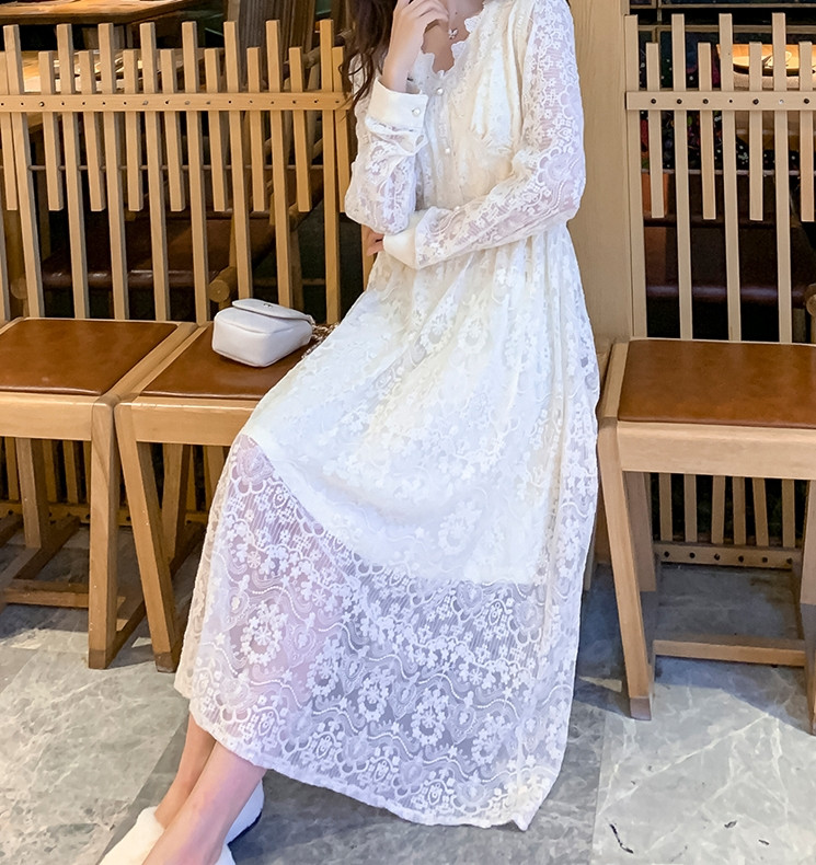 Naiste pikkade varrukatega pitskleit – sobib rasedatele