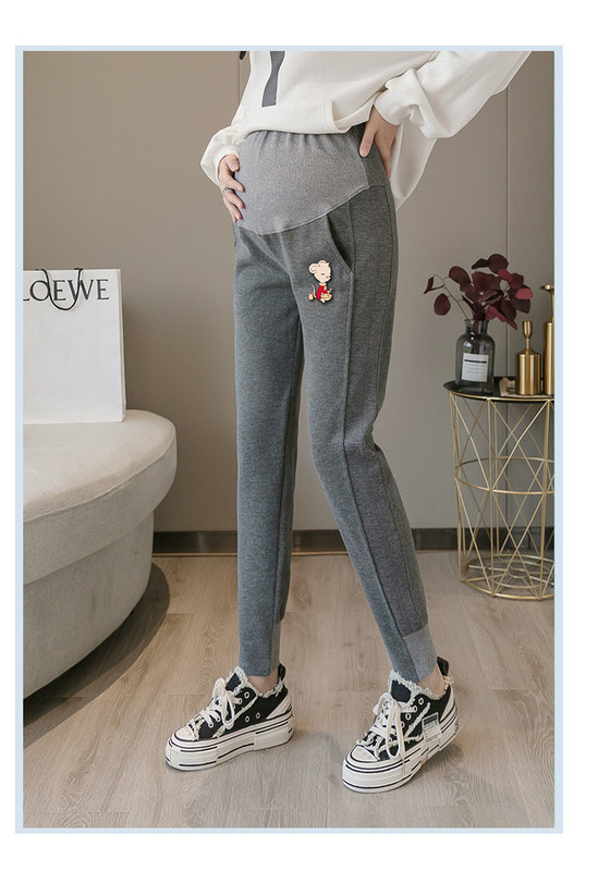 Sport és szabadidő nadrág zsebekkel terhes nők számára