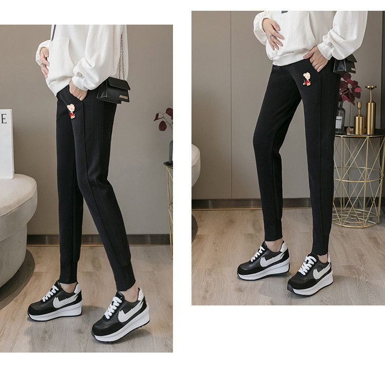 Sport és szabadidő nadrág zsebekkel terhes nők számára